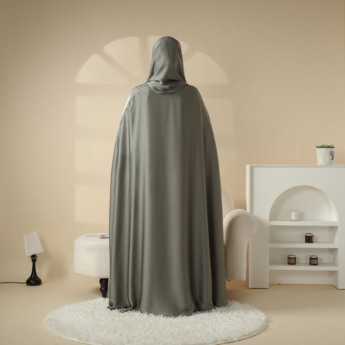 Abaya de mariage 3 pièces (Pré-commande 20 jours) - Mariam's collection