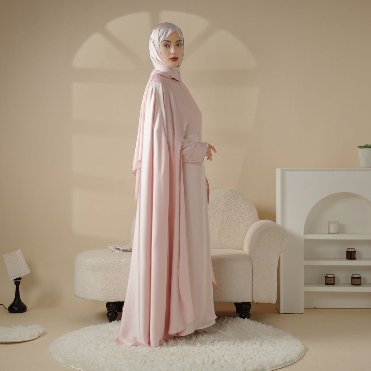 Abaya de mariage 3 pièces (Pré-commande 20 jours) - Mariam's collection