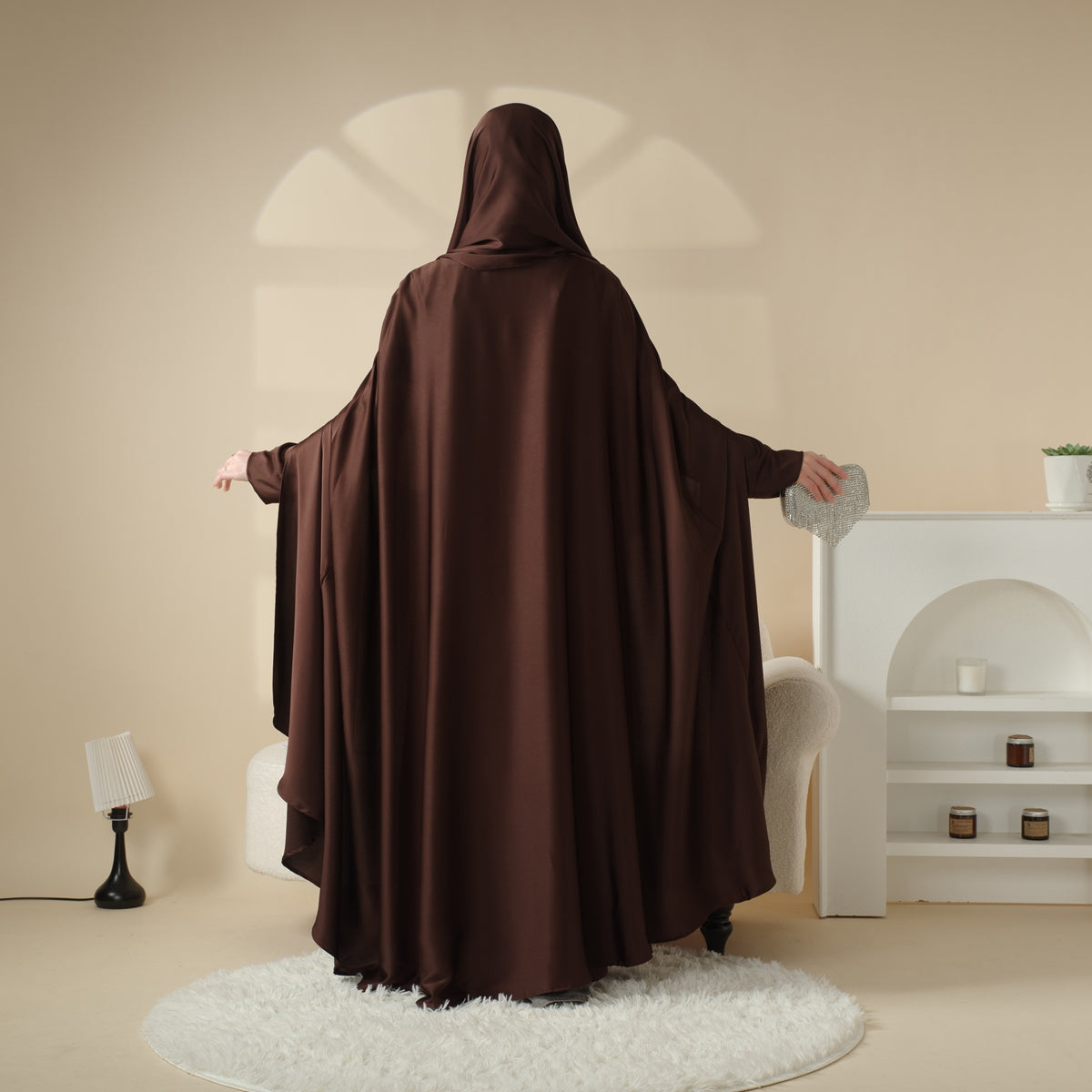 Abaya de mariage 3 pièces (Pré-commande 20 jours) - Mariam's collection