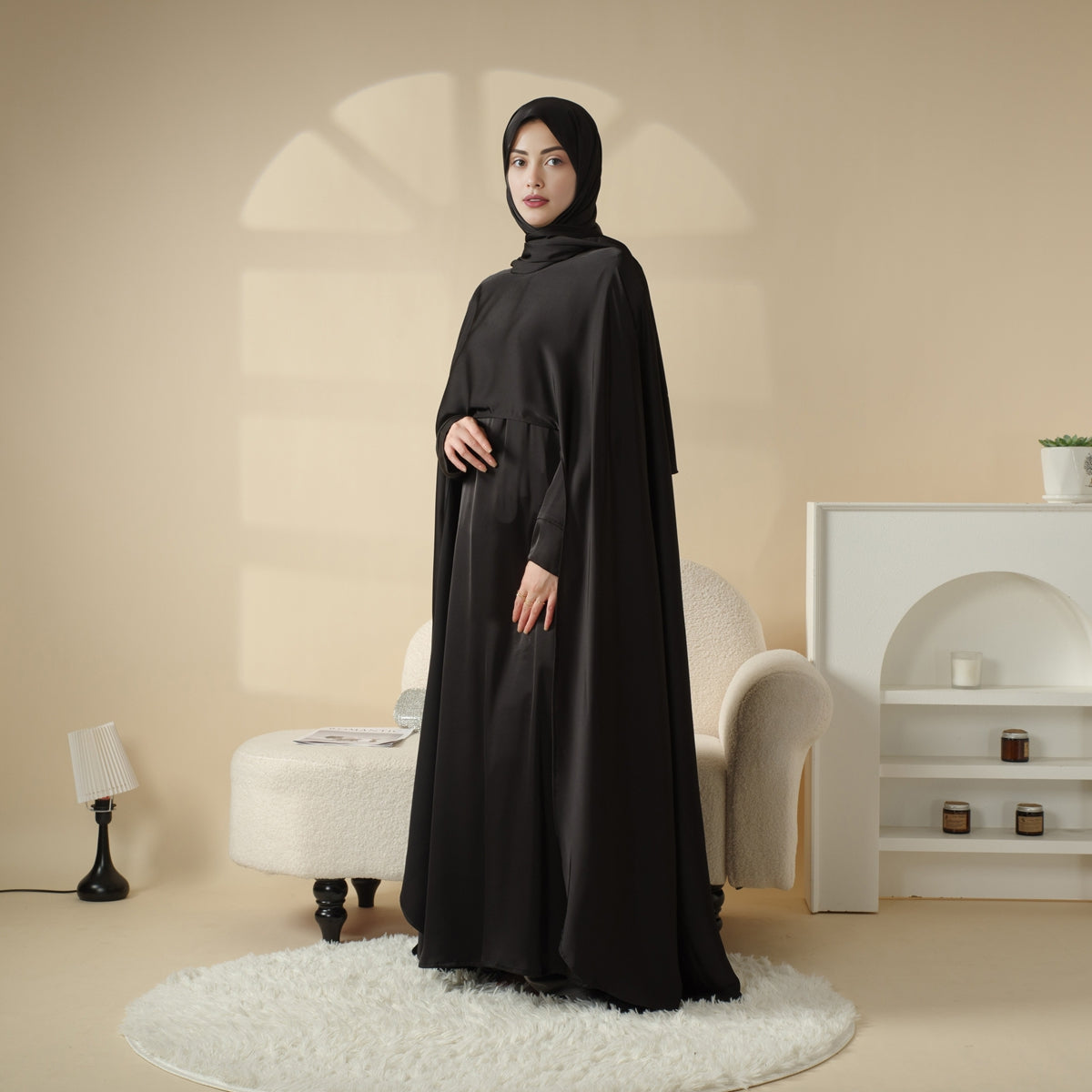 Abaya de mariage 3 pièces (Pré-commande 20 jours) - Mariam's collection