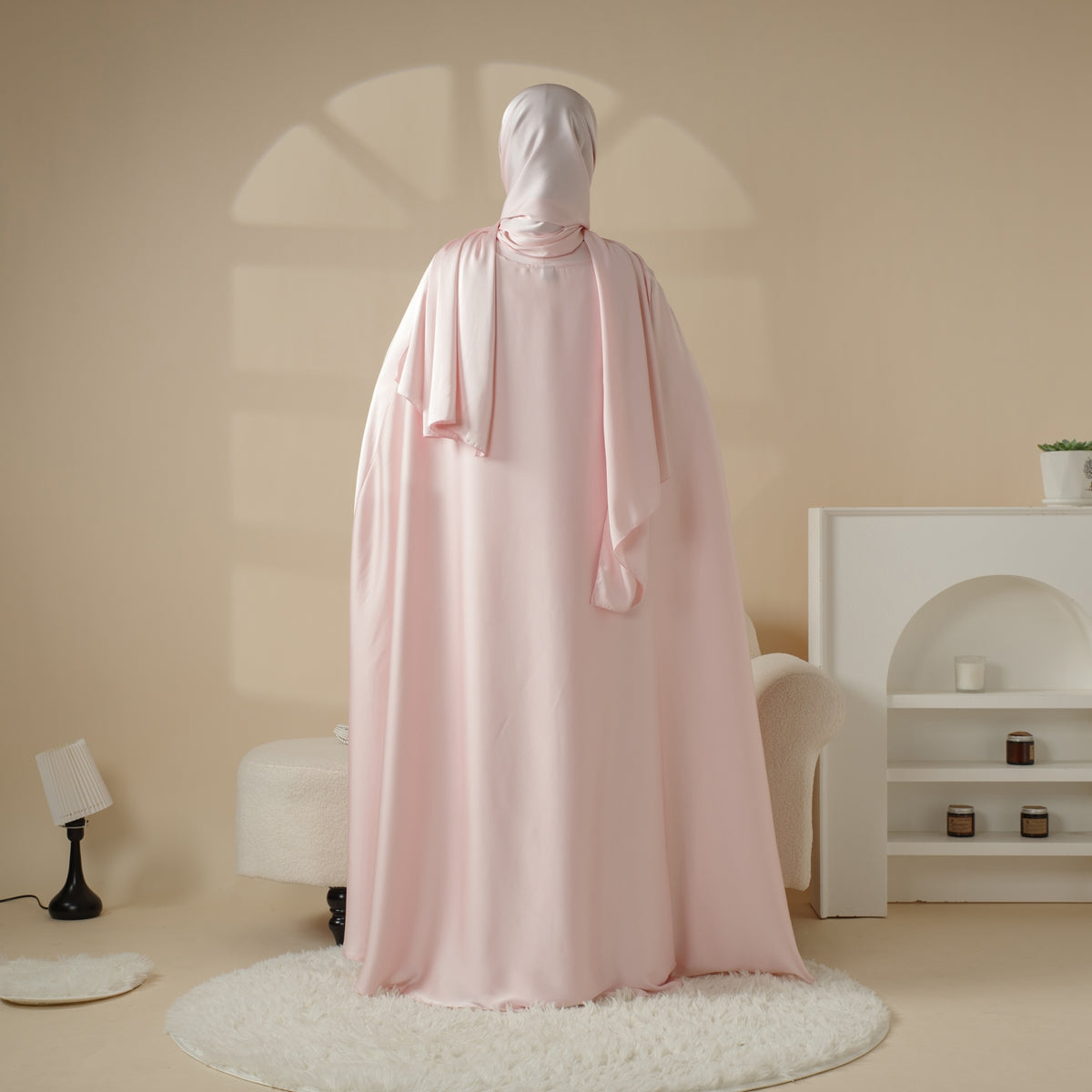 Abaya de mariage 3 pièces (Pré-commande 20 jours) - Mariam's collection