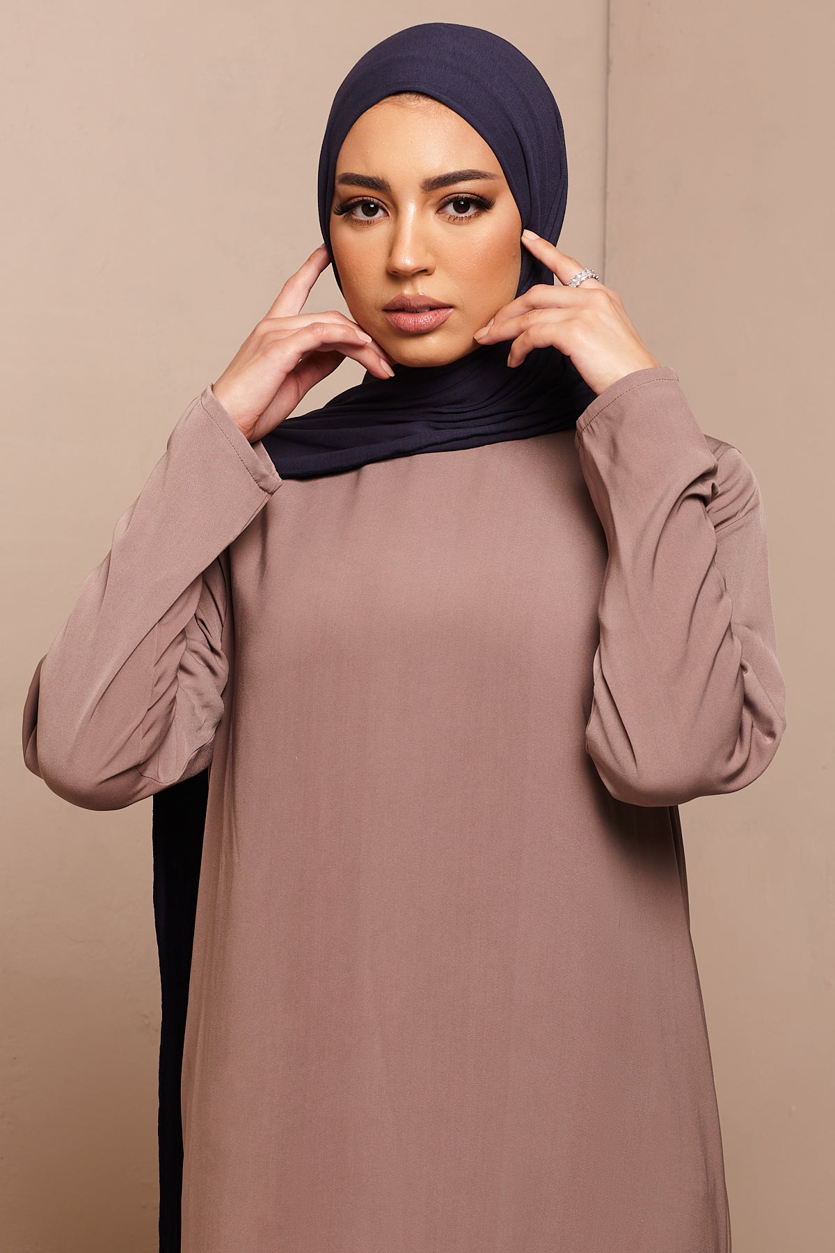 Voile jersey bamboo- Bleu marine - CAVE LONDON