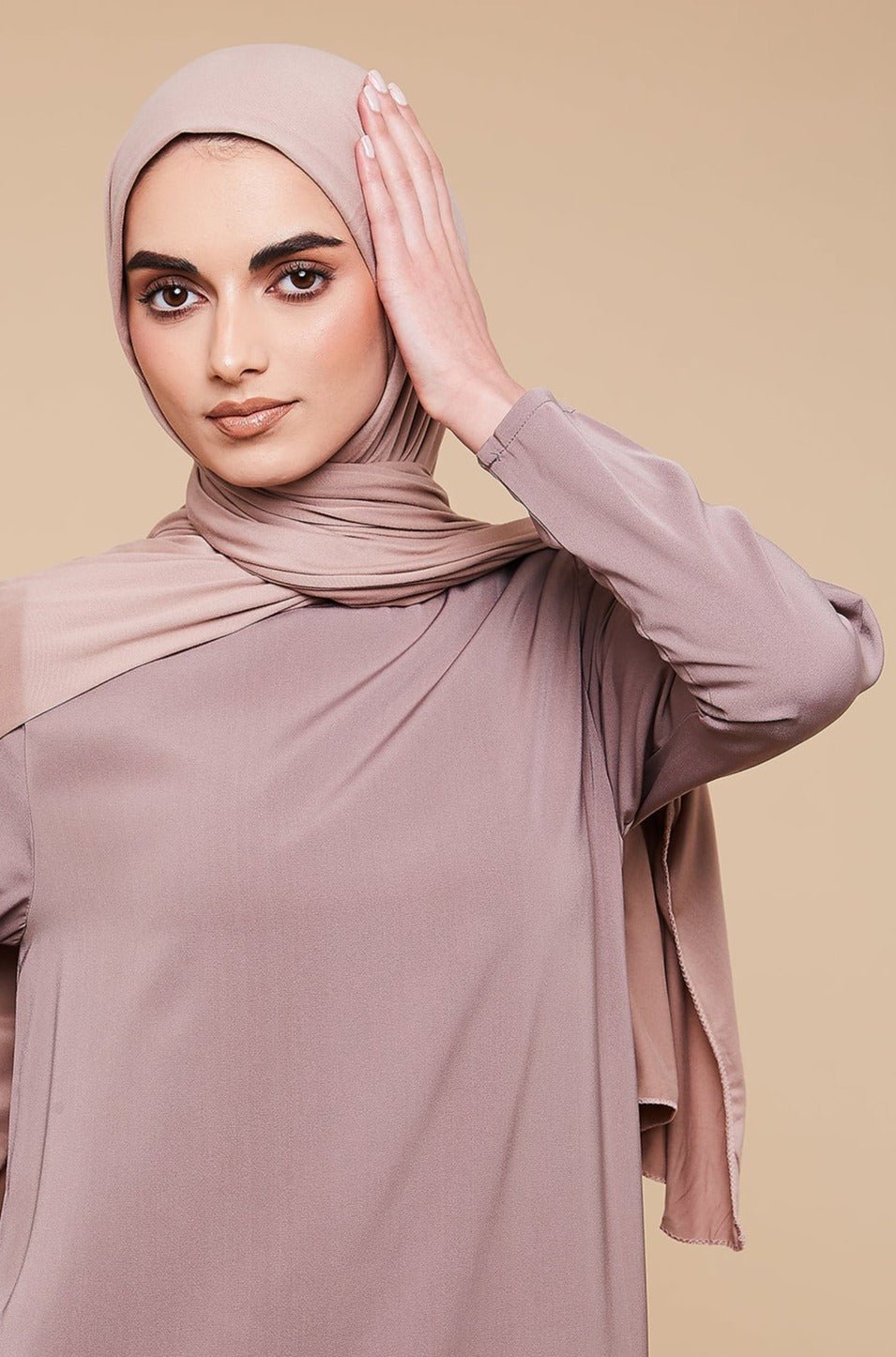 Voile jersey doux - Mocha - CAVE LONDON
