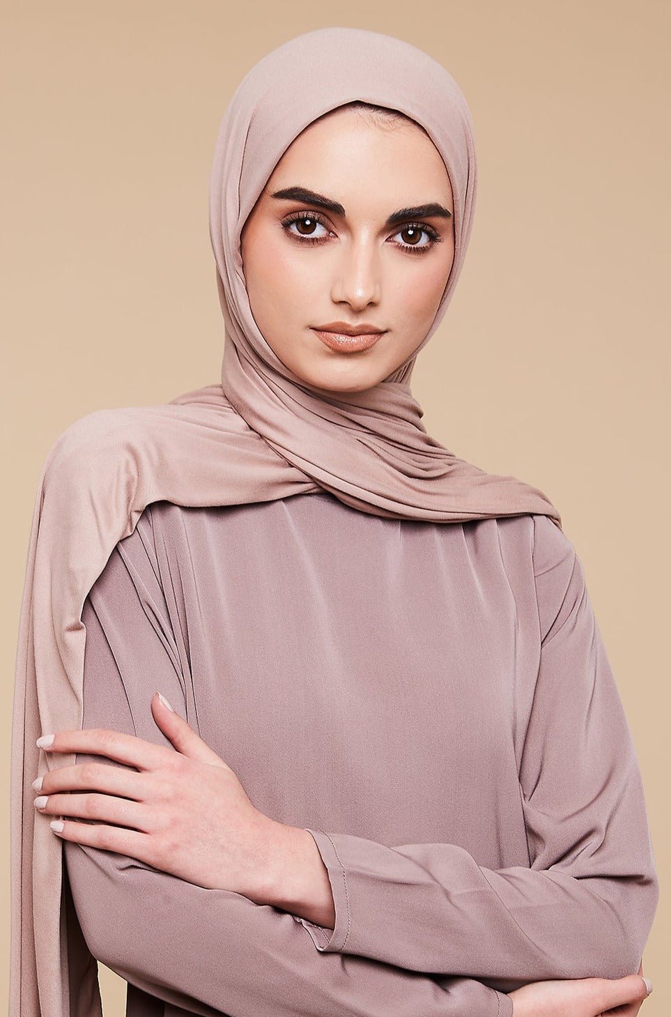 Voile jersey doux - Mocha - CAVE LONDON