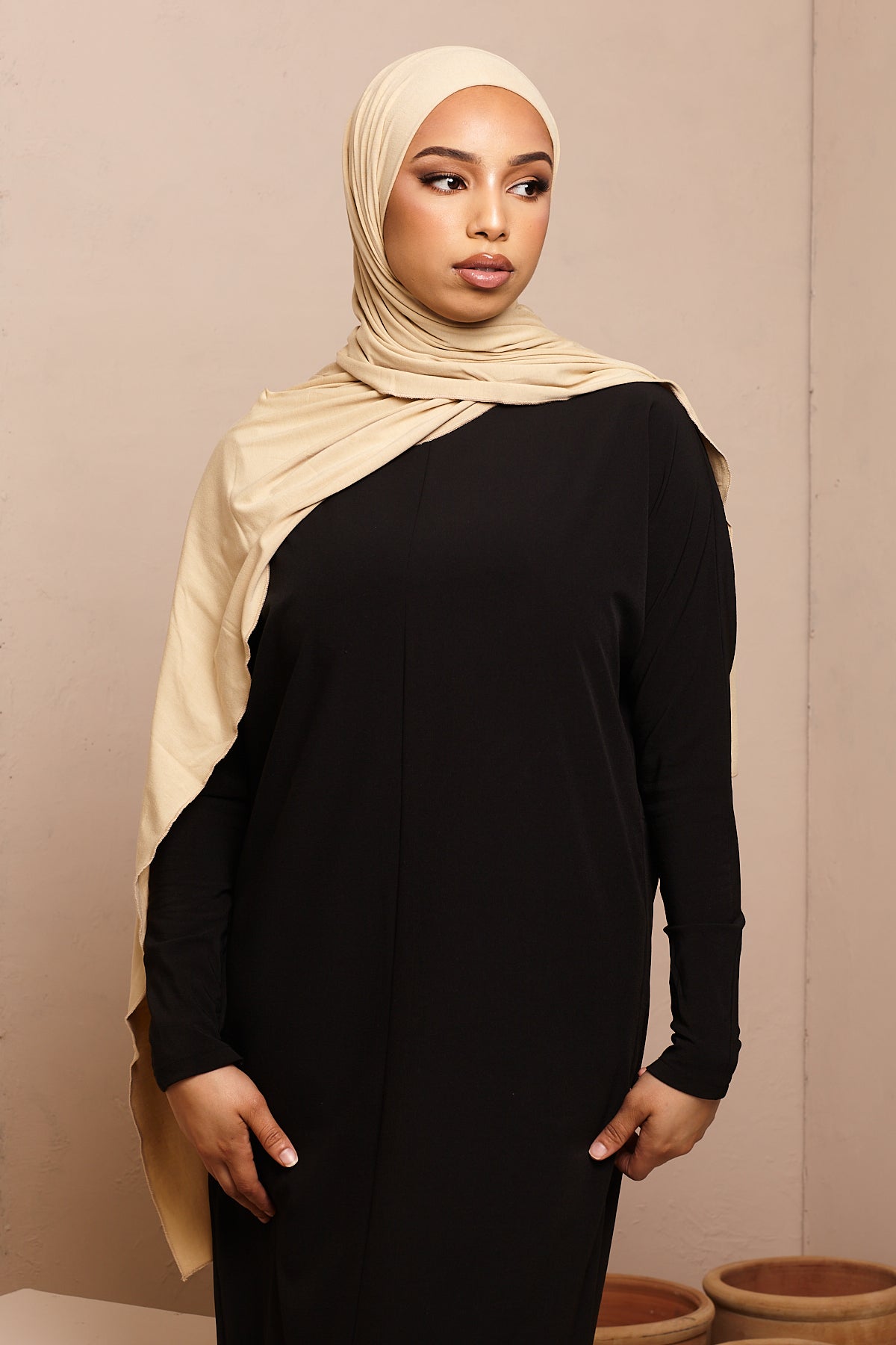 Voile jersey bamboo- Jaune pastel - CAVE LONDON