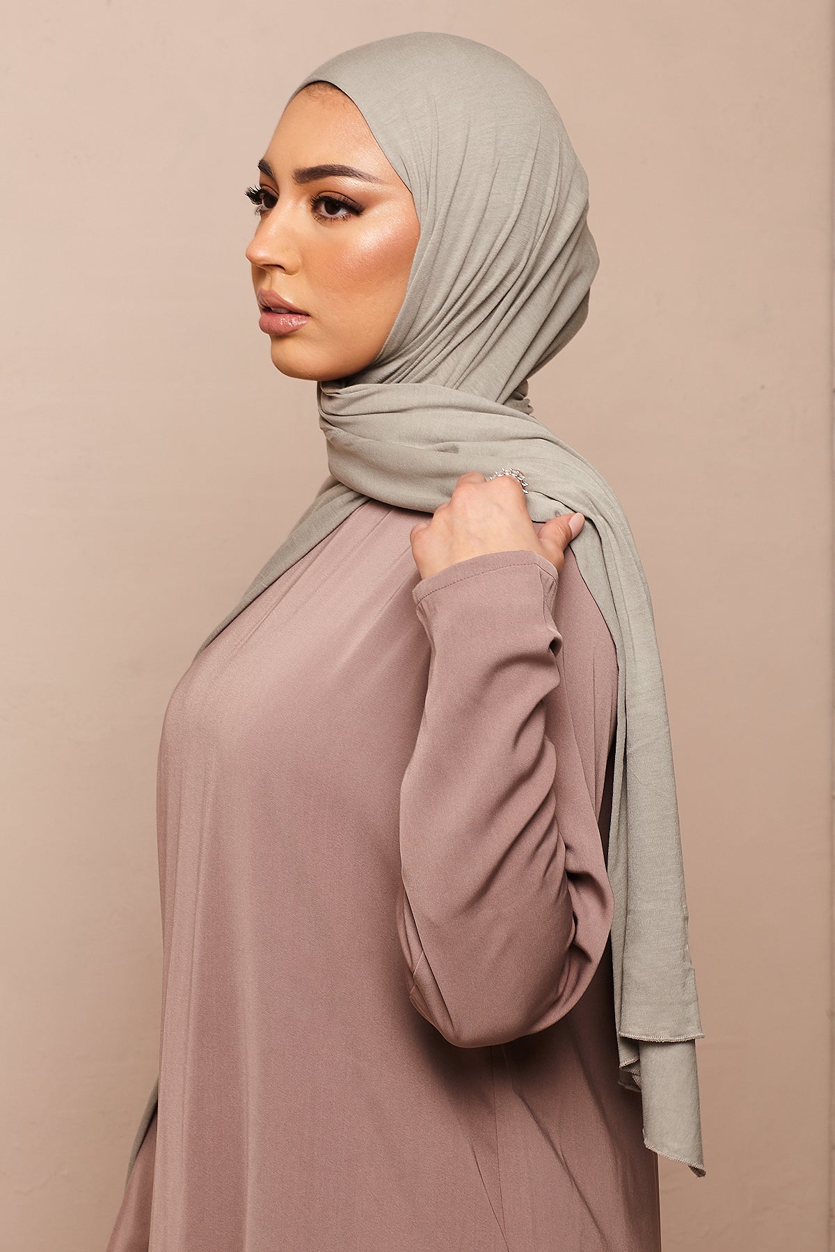 Voile jersey bamboo- Gris - CAVE LONDON
