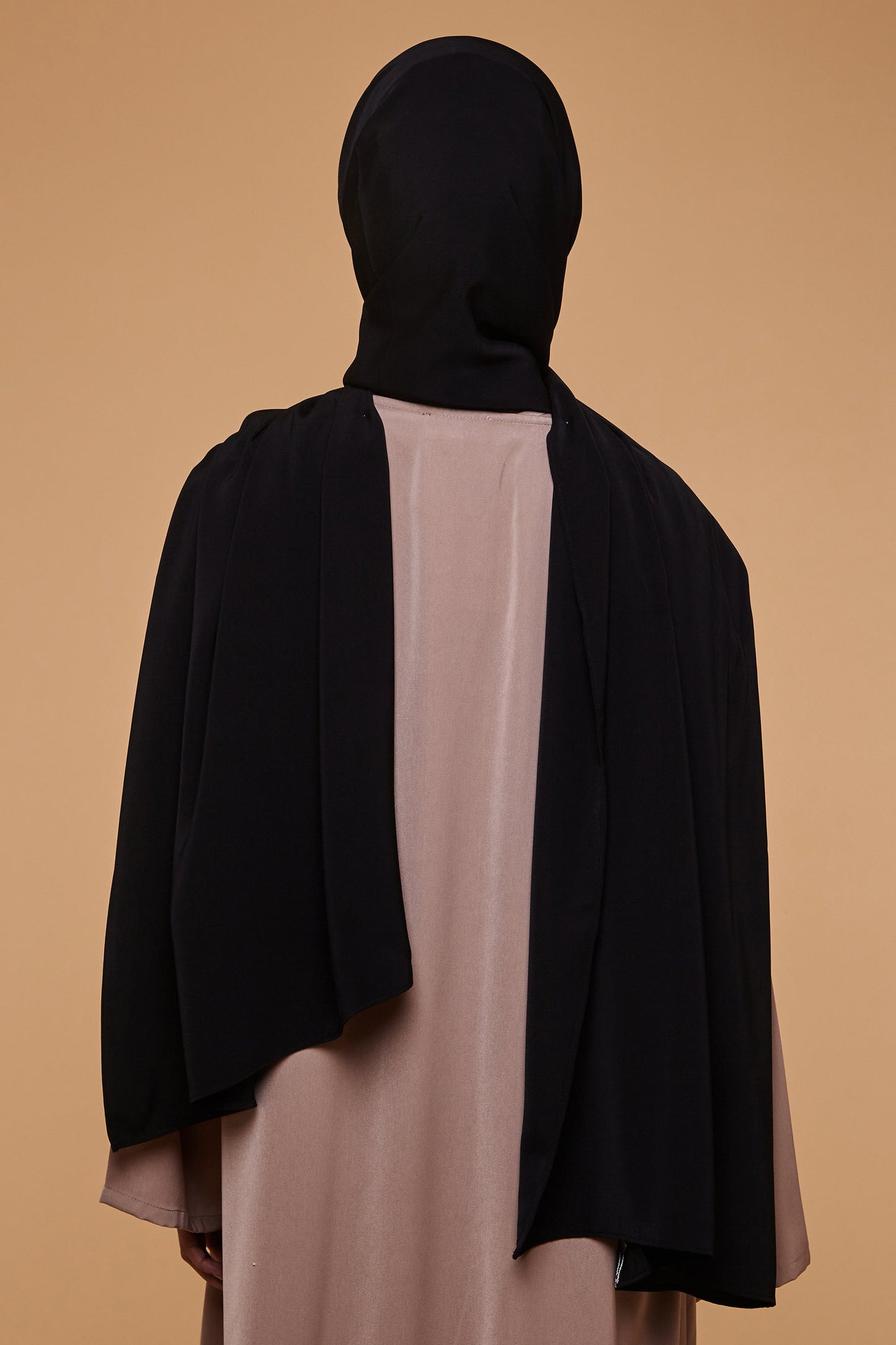 Black Soft Crepe Hijab