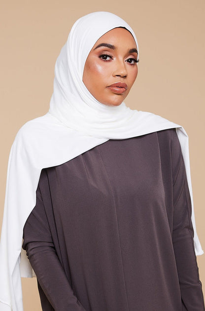 Voile jersey doux - Blanc - CAVE LONDON