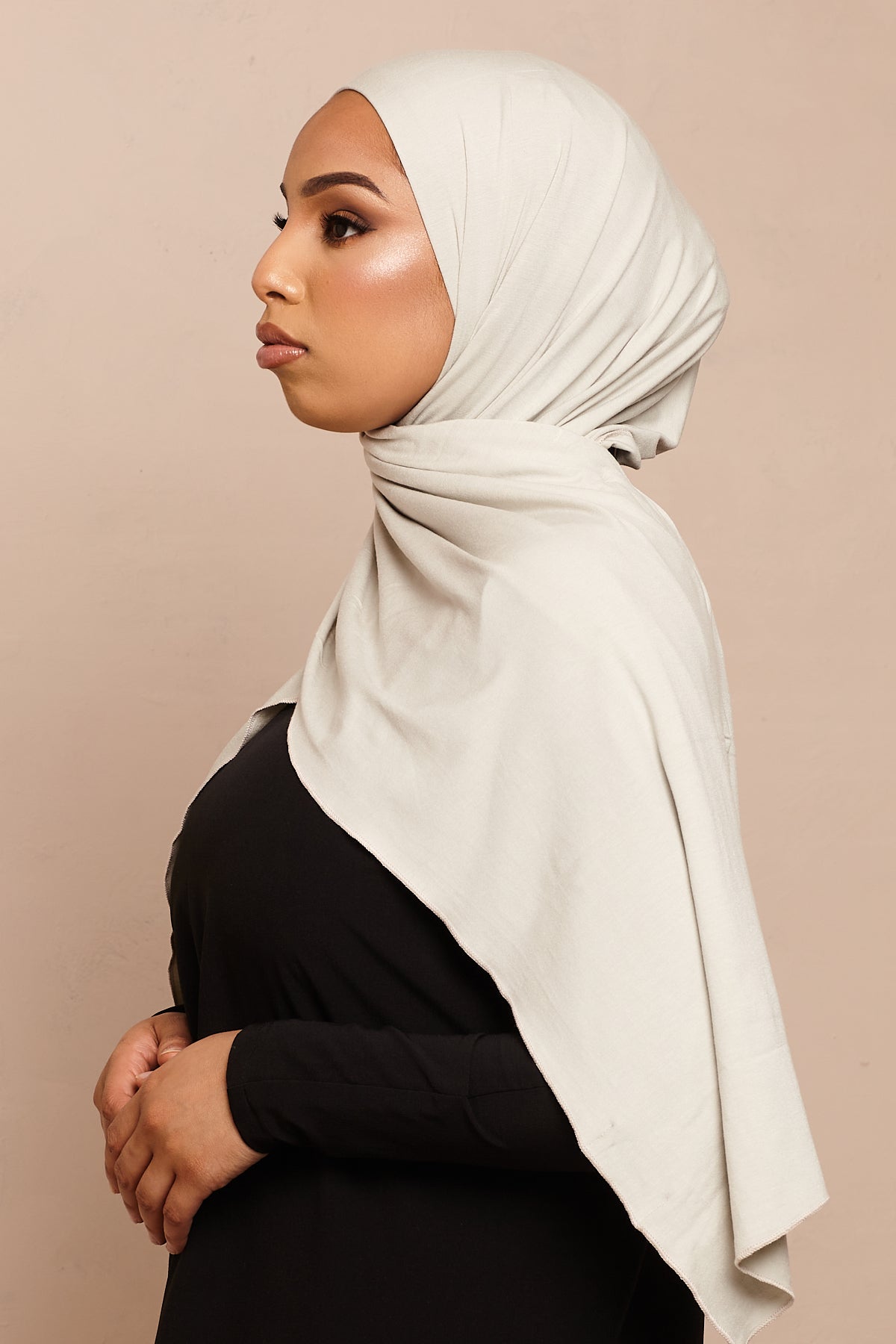 Voile jersey bamboo- Blanc cassé - CAVE LONDON