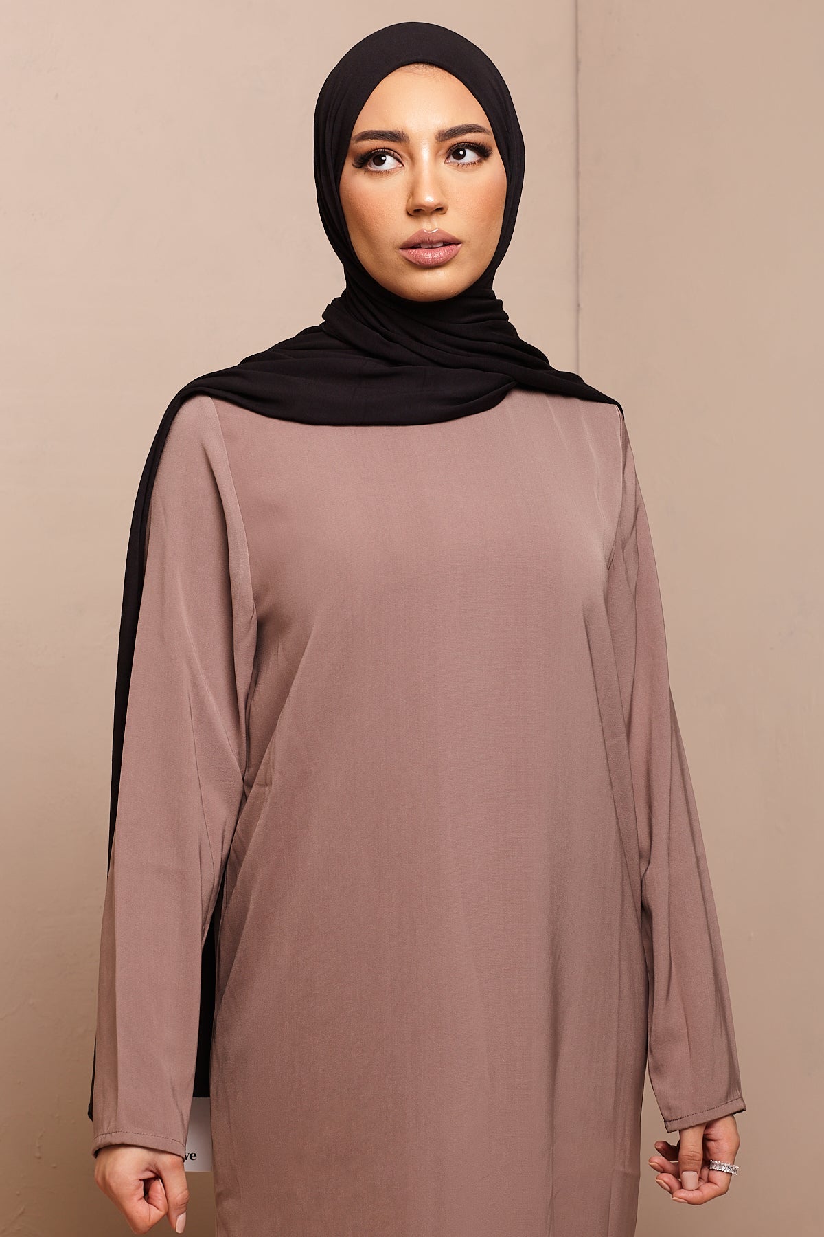 Voile jersey bamboo- Noir - CAVE LONDON