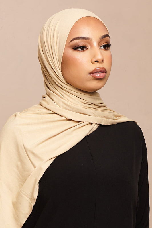 Voile jersey bamboo- Jaune pastel - CAVE LONDON