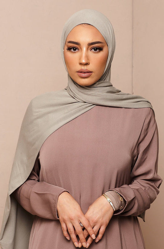 Voile jersey bamboo- Gris - CAVE LONDON