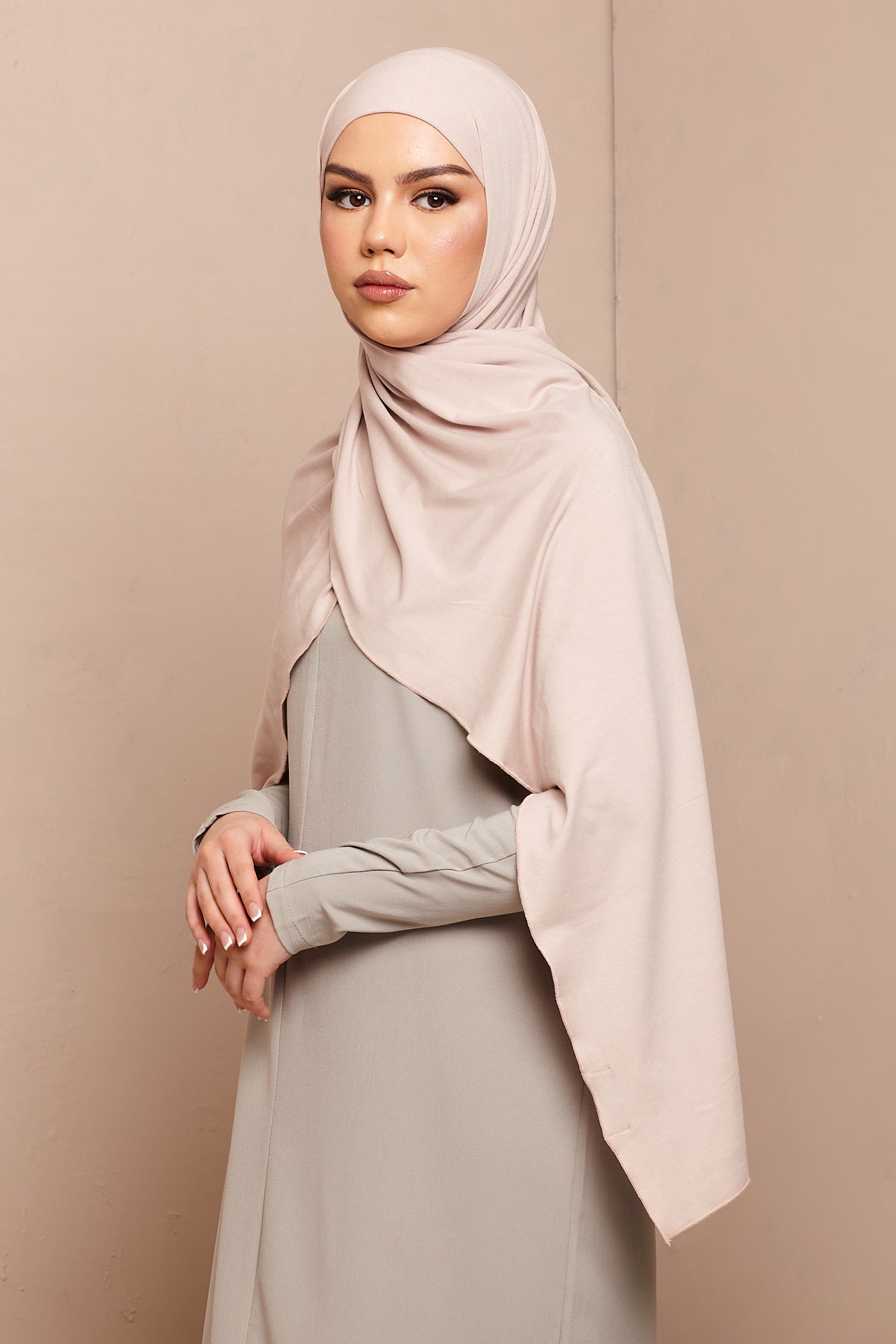 Voile jersey bamboo- Rose - CAVE LONDON