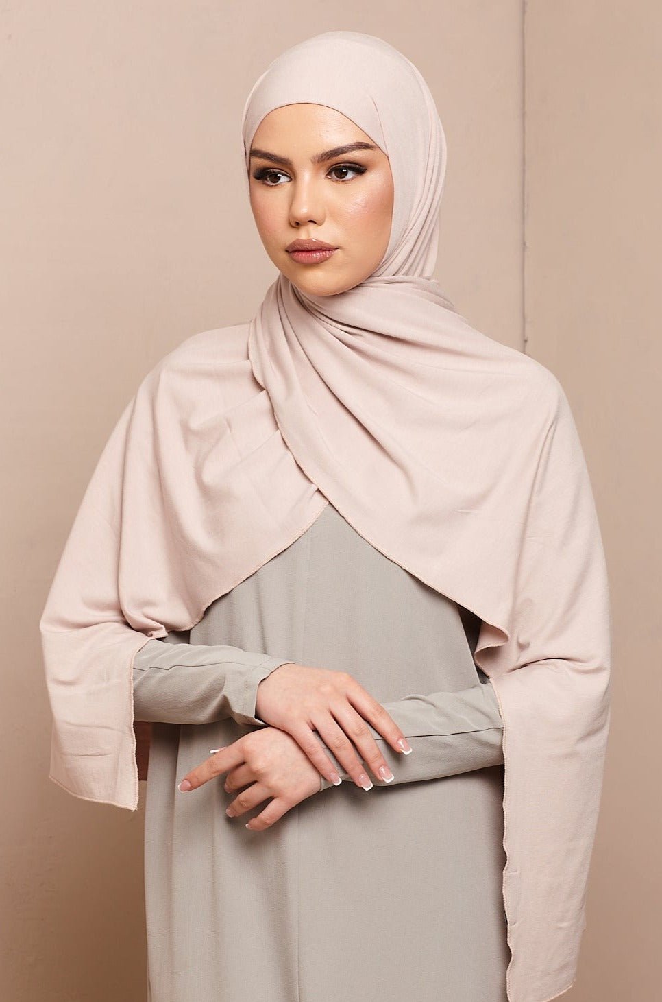 Voile jersey bamboo- Rose - CAVE LONDON