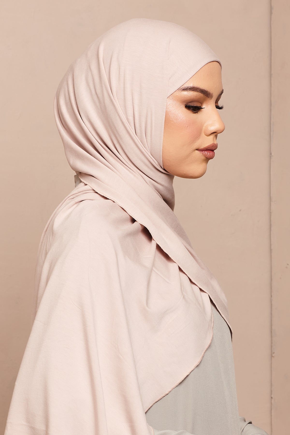 Voile jersey bamboo- Rose - CAVE LONDON