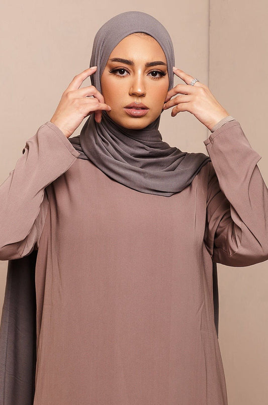 Voile jersey bamboo- Rose taupe - CAVE LONDON