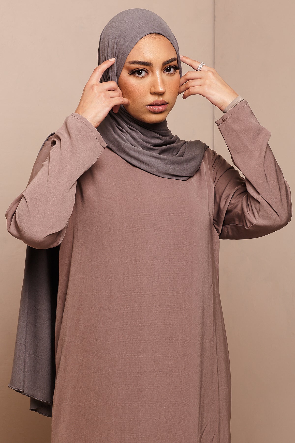 Voile jersey bamboo- Rose taupe - CAVE LONDON