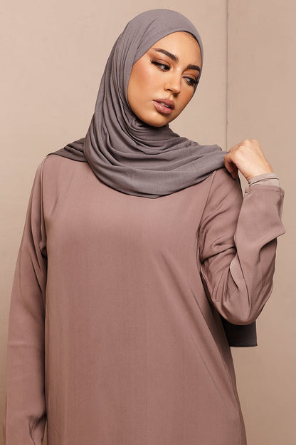 Voile jersey bamboo- Rose taupe - CAVE LONDON