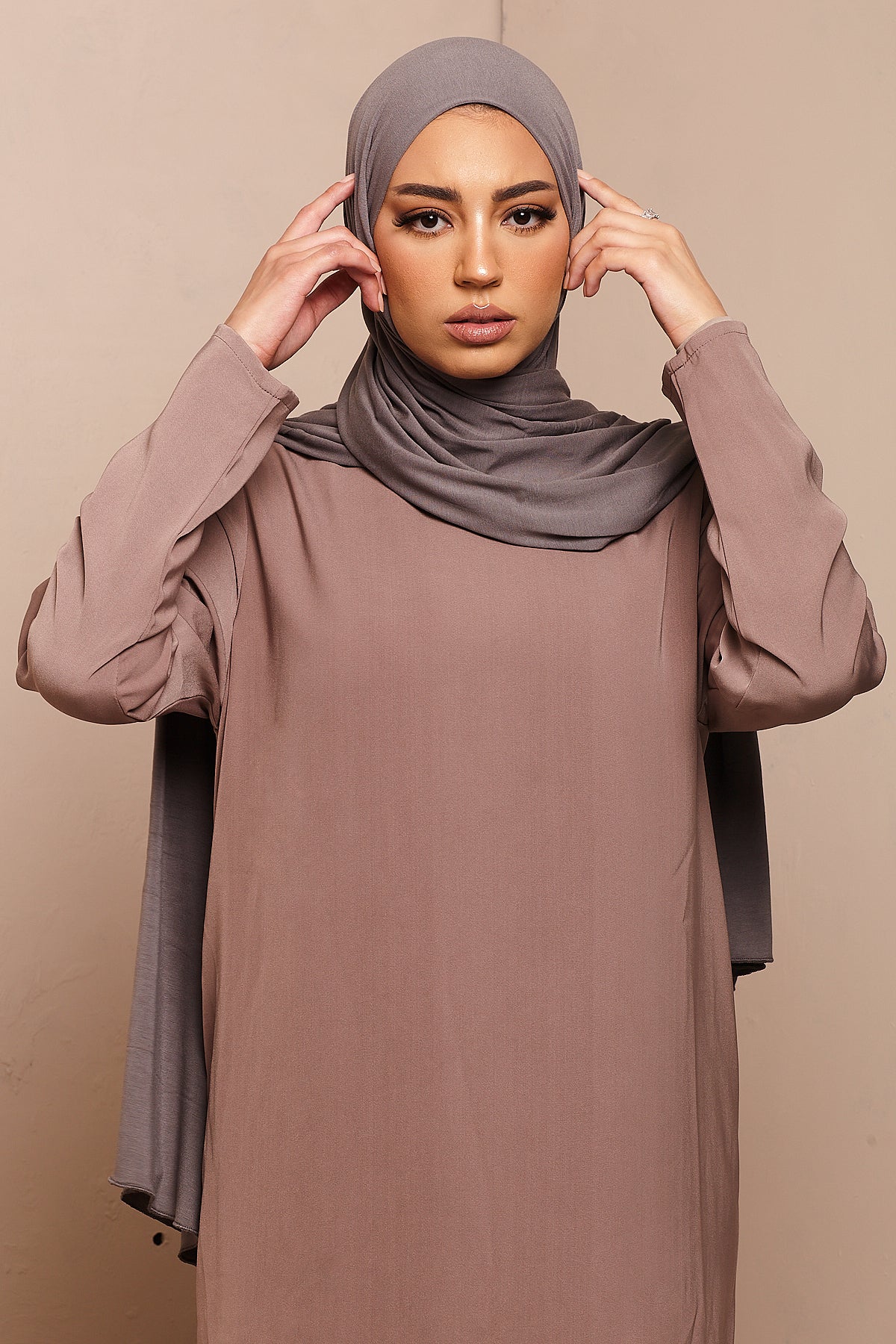 Voile jersey bamboo- Rose taupe - CAVE LONDON
