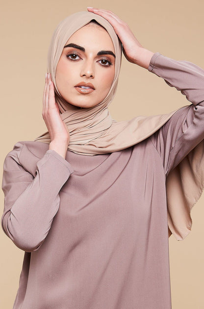 Voile jersey doux- Latte - CAVE LONDON