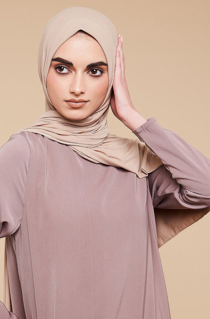 Voile jersey doux- Latte - CAVE LONDON